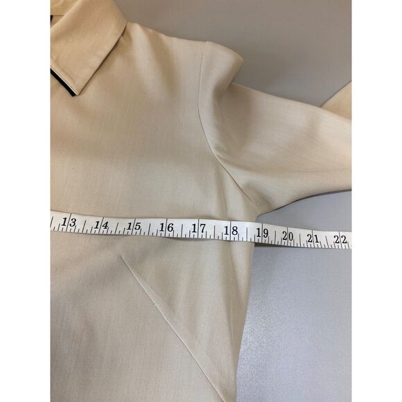 Banana Republic Skirt Set Women S/6 Beige Wool Blend Career Minimalist Lagenlook - Picture 9 of 16